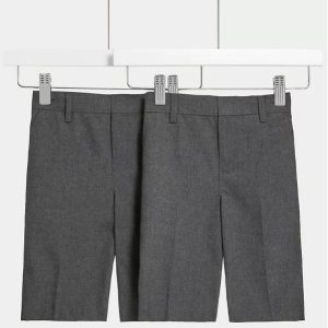 ছেলেদের ইজি ড্রেসিং স্কুল শর্টস (৩-১৫ বছর)