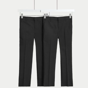 ছেলেদের স্লিম লেগ স্কুল ট্রাউজার্স (2-18 বছর)